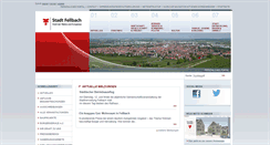 Desktop Screenshot of fellbach.de